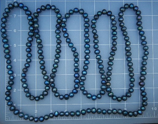Freshwater Grey Pearls 76 Inches