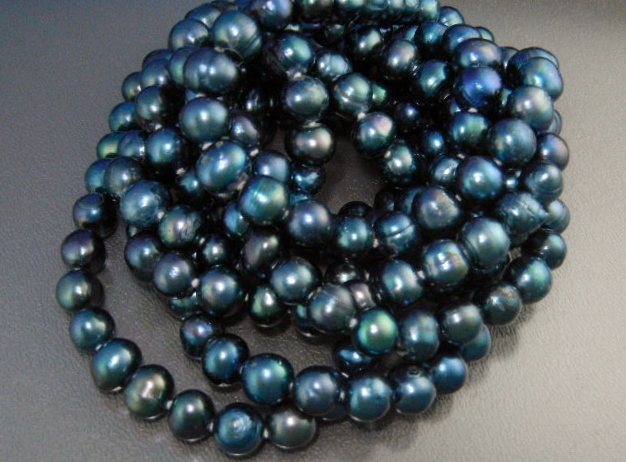 Freshwater Grey Pearls 76 Inches