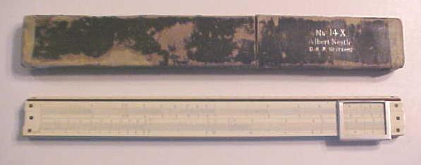 Slide Rule Albert Nestler 14X + Case