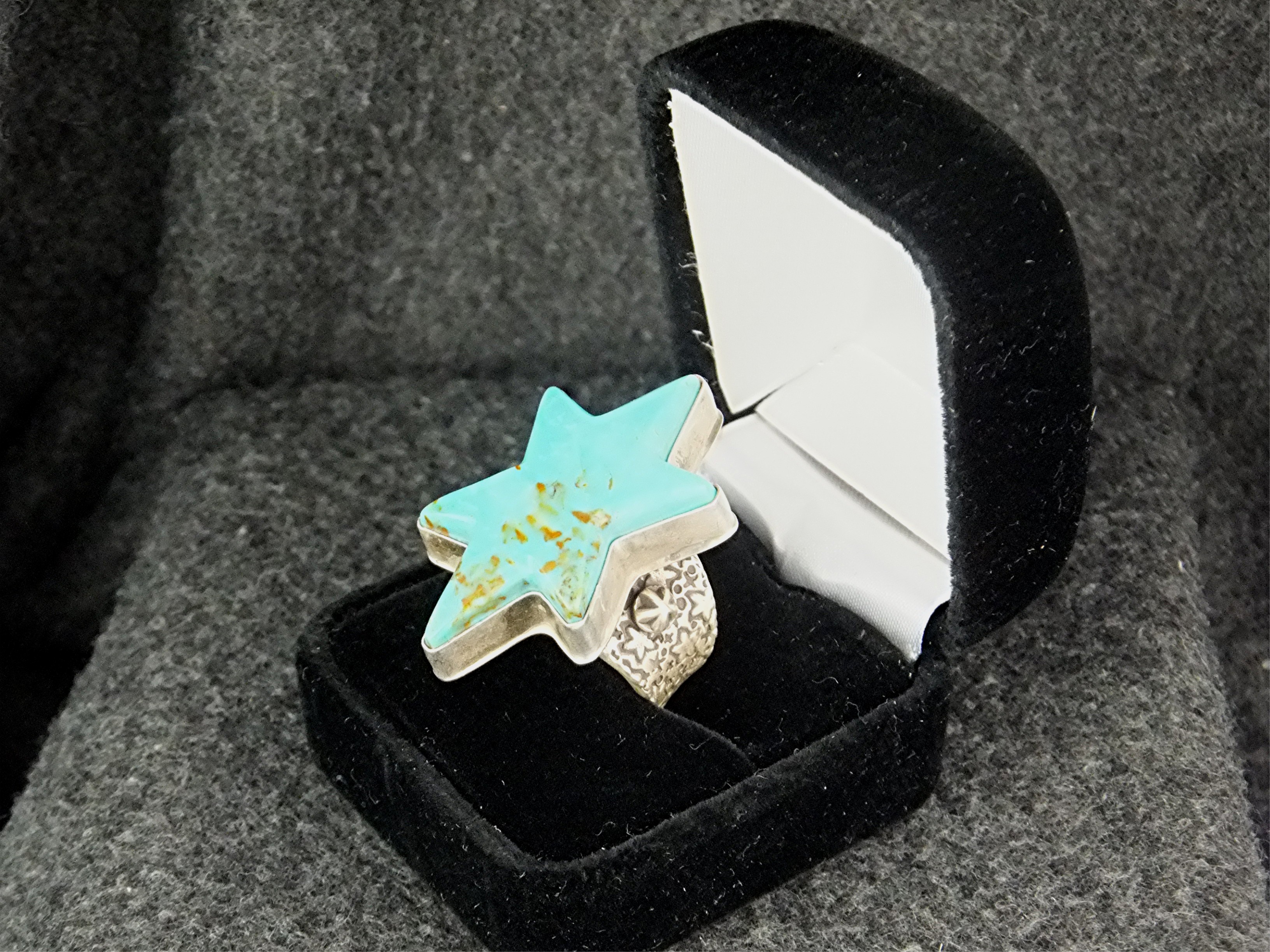 David Troutman Kingman Turquoise Sterling Silver Ring