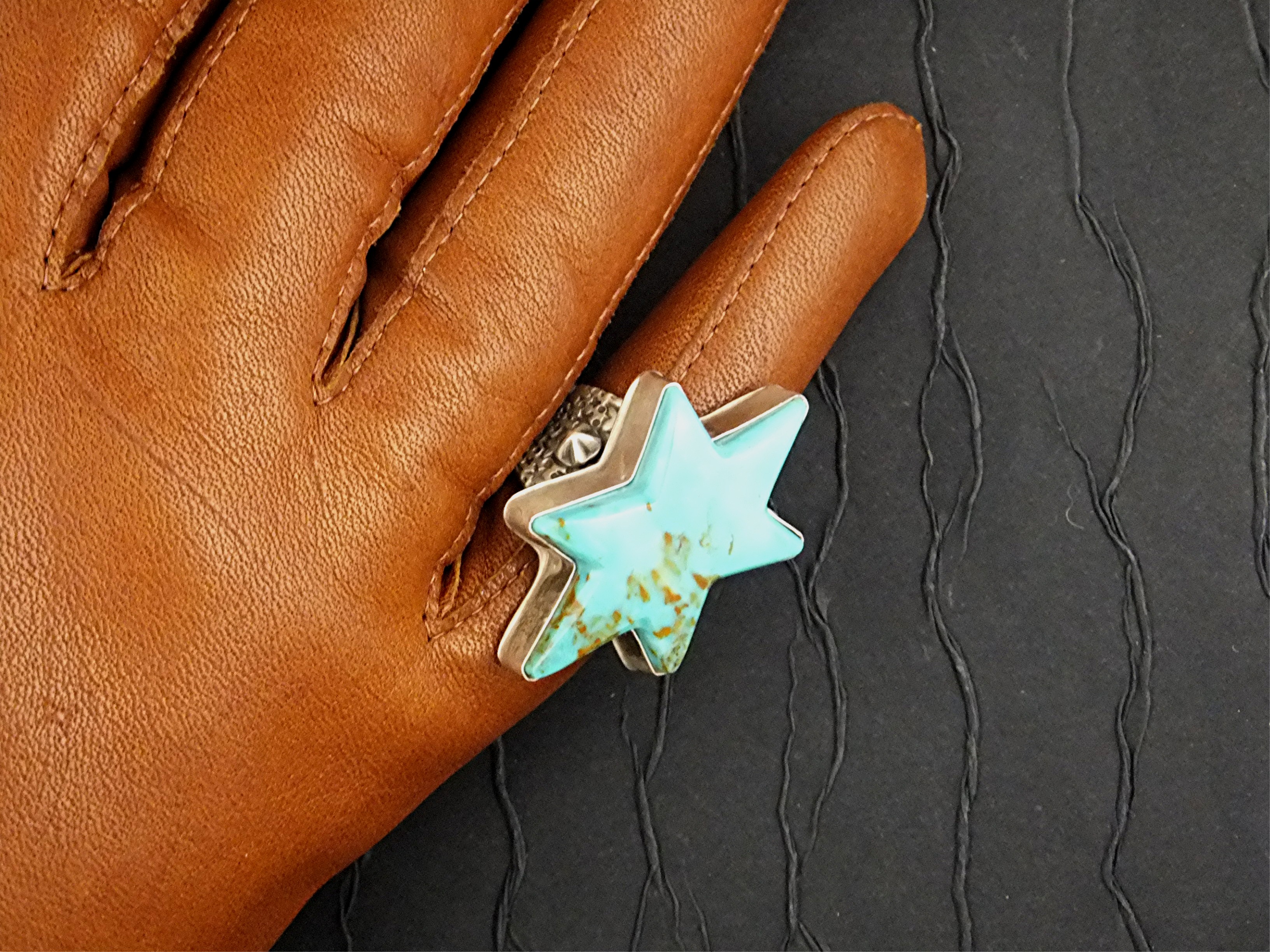 David Troutman Kingman Turquoise Sterling Silver Ring