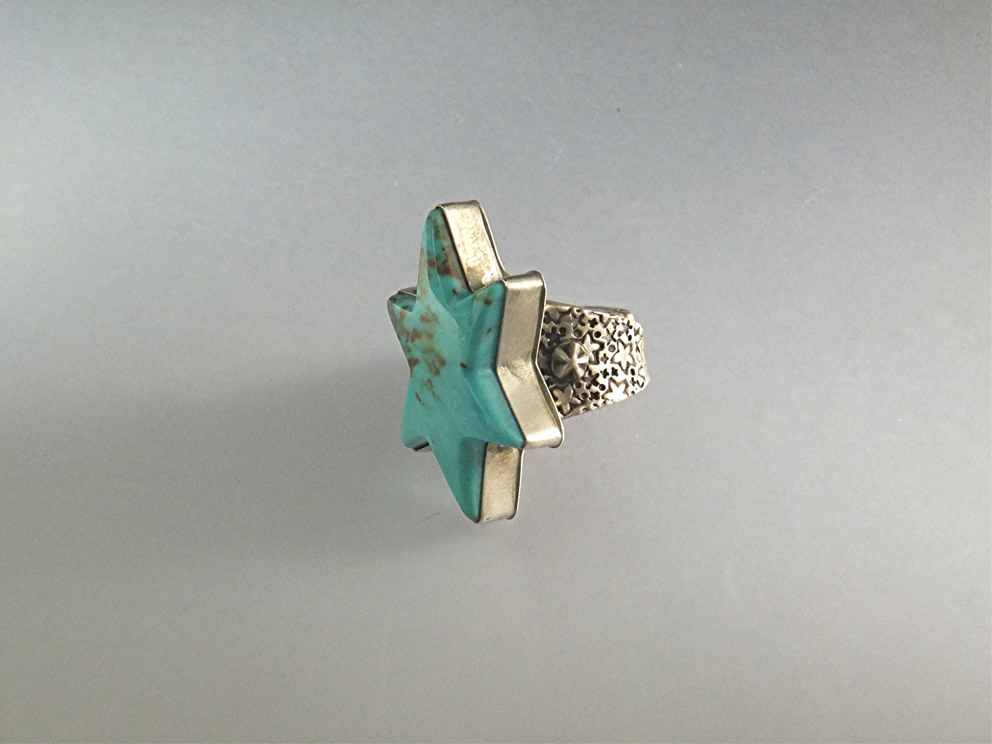 David Troutman Kingman Turquoise Sterling Silver Ring