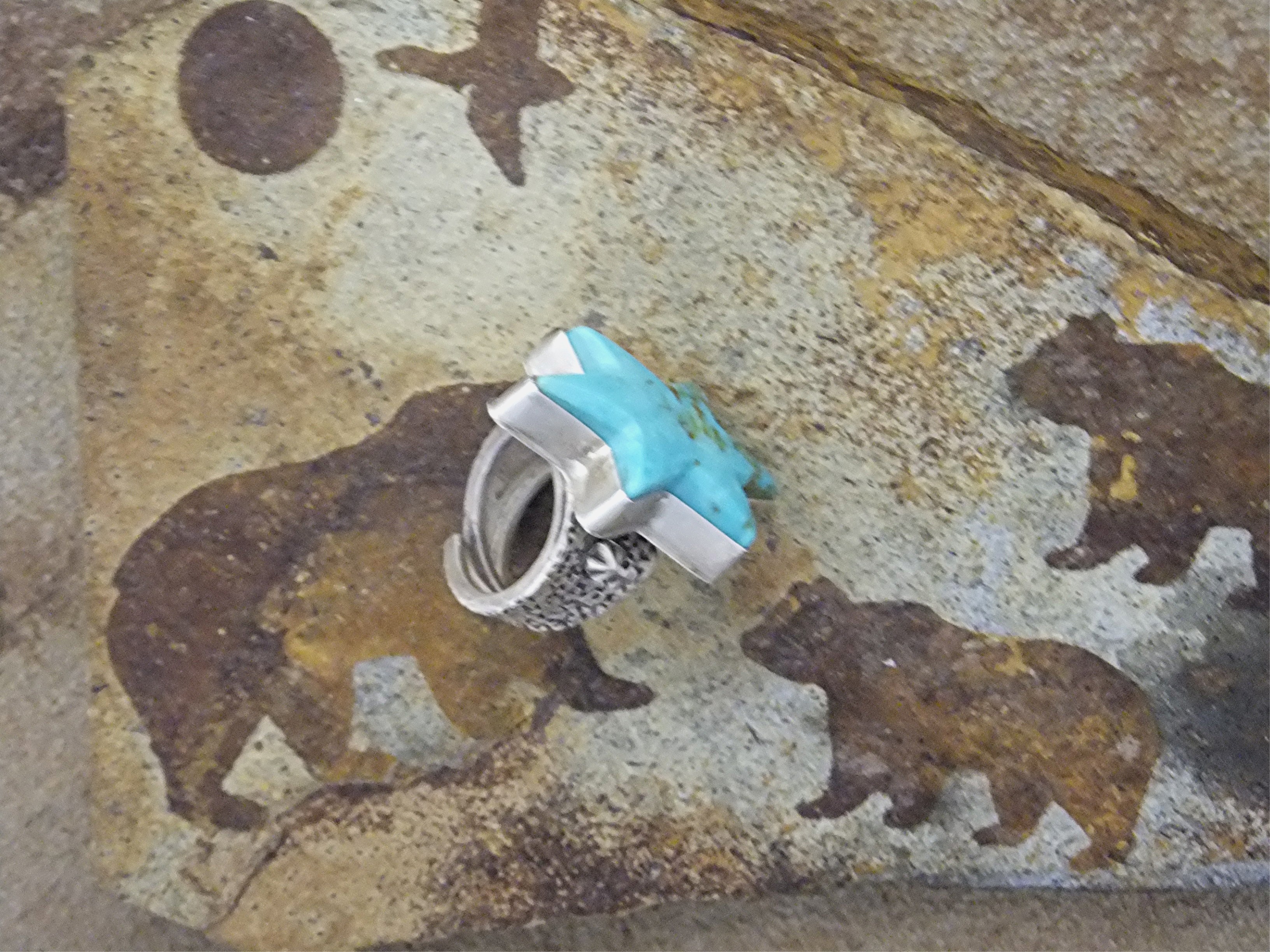 David Troutman Kingman Turquoise Sterling Silver Ring
