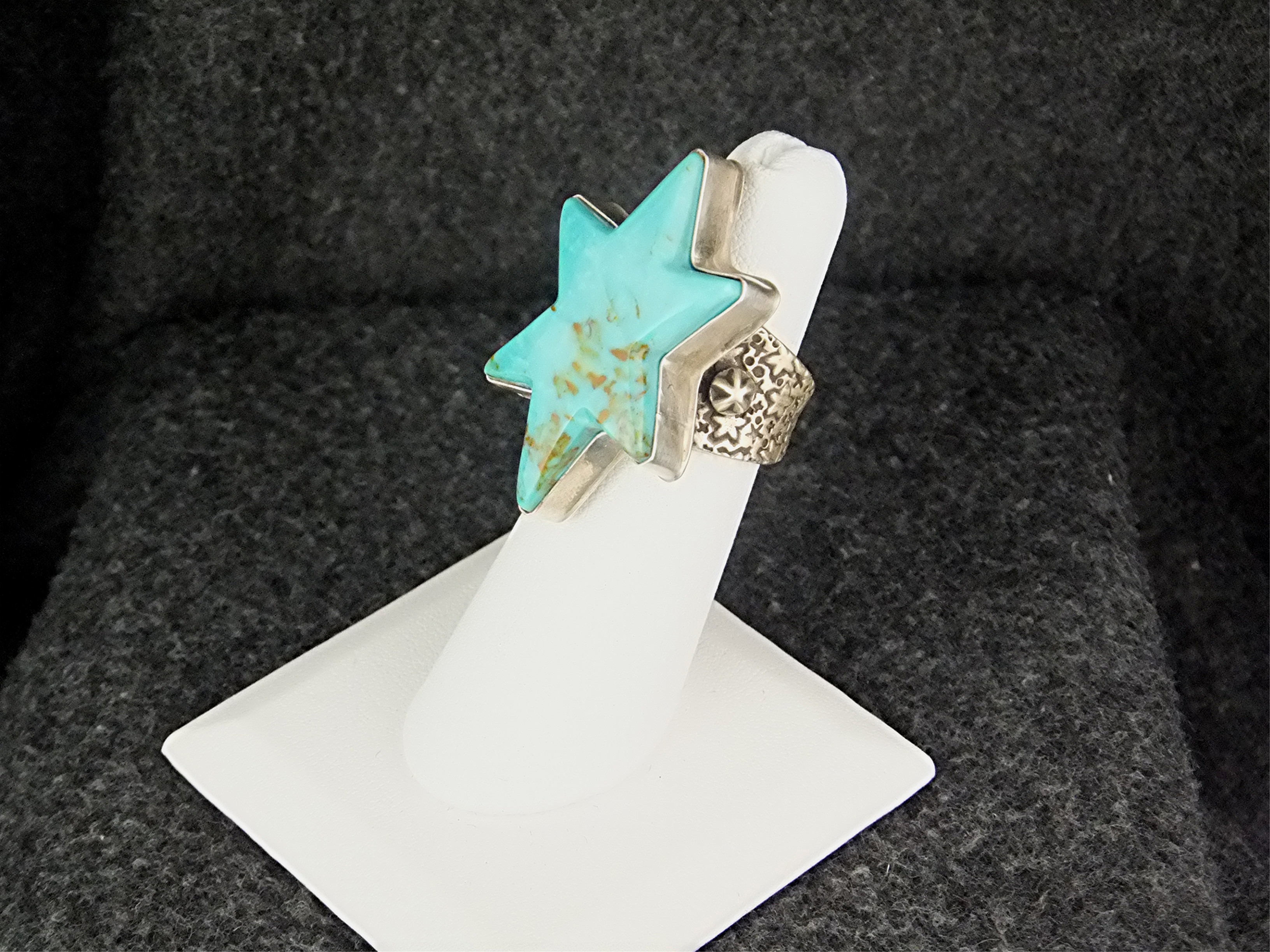 David Troutman Kingman Turquoise Sterling Silver Ring