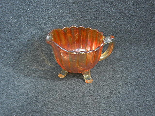 Carnival Imperial Glass Orange Creamer 60s