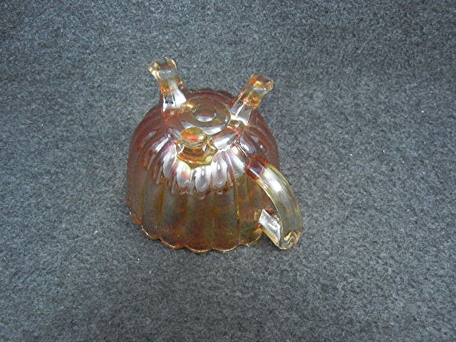 Carnival Imperial Glass Orange Creamer 60s