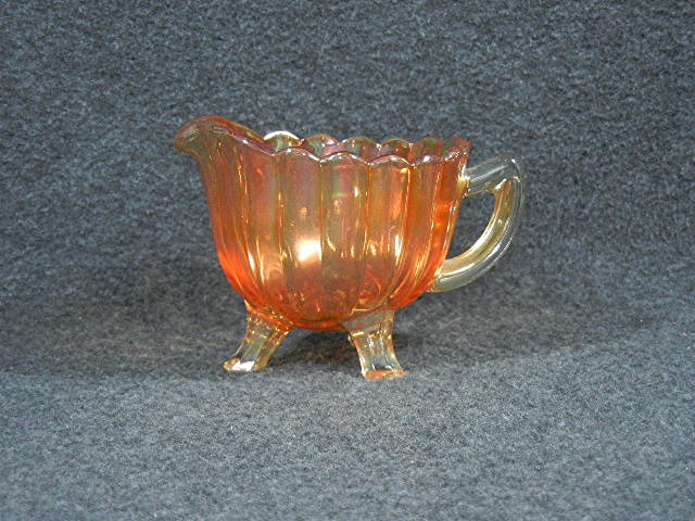 Carnival Imperial Glass Orange Creamer 60s