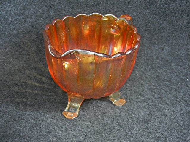 Carnival Imperial Glass Orange Creamer 60s