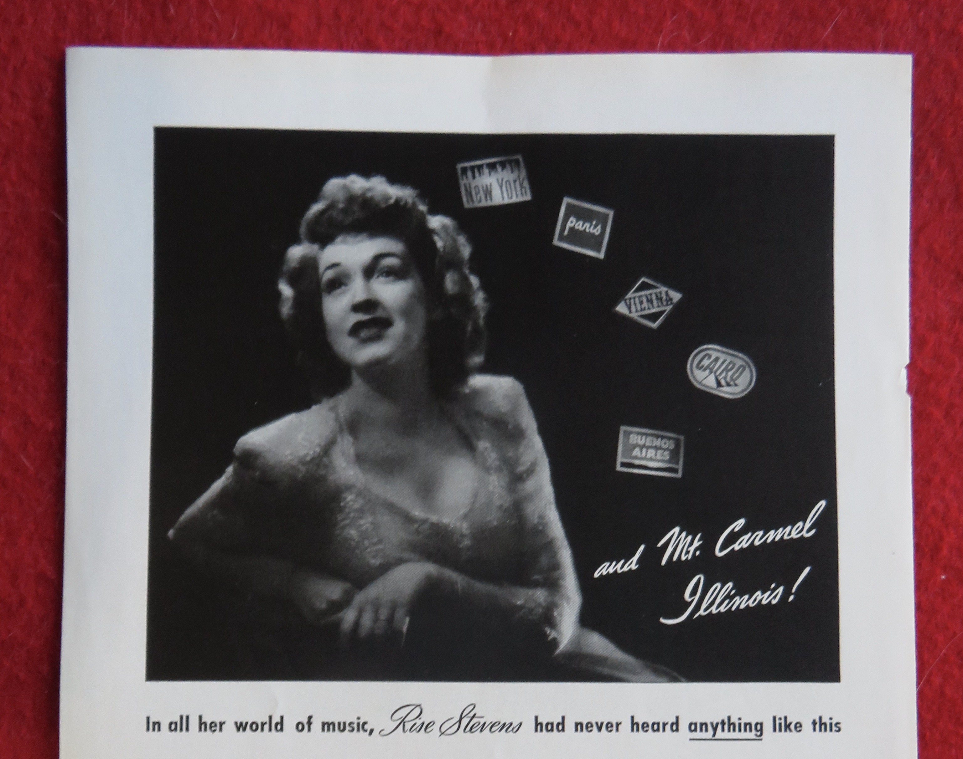 1944 Meissner Electronic Radio with Rise Stevens