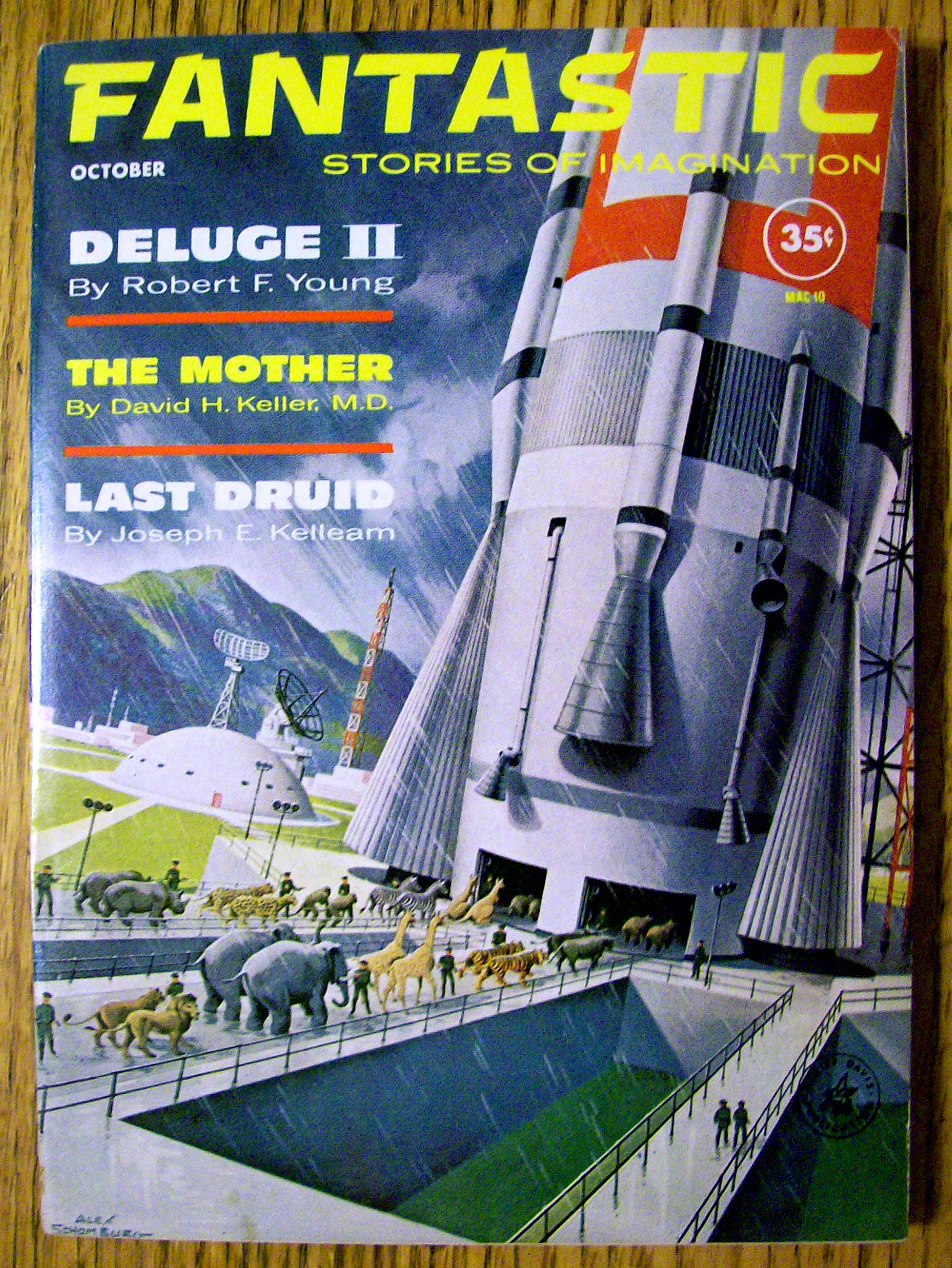 Fantastic Magazine October 1961 Deluge II & Last Druid