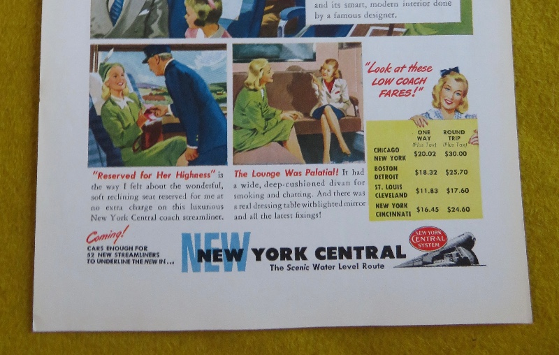 1946 New York Central With New Coach For Cinderella