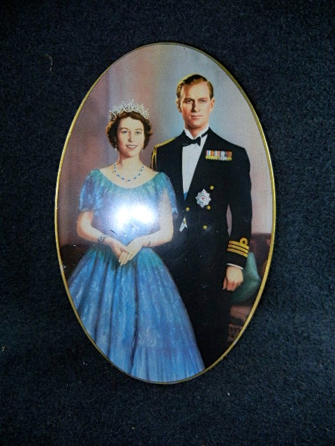 Queen Elizabeth and Phillip Biscuit Tin Carlisle Englan