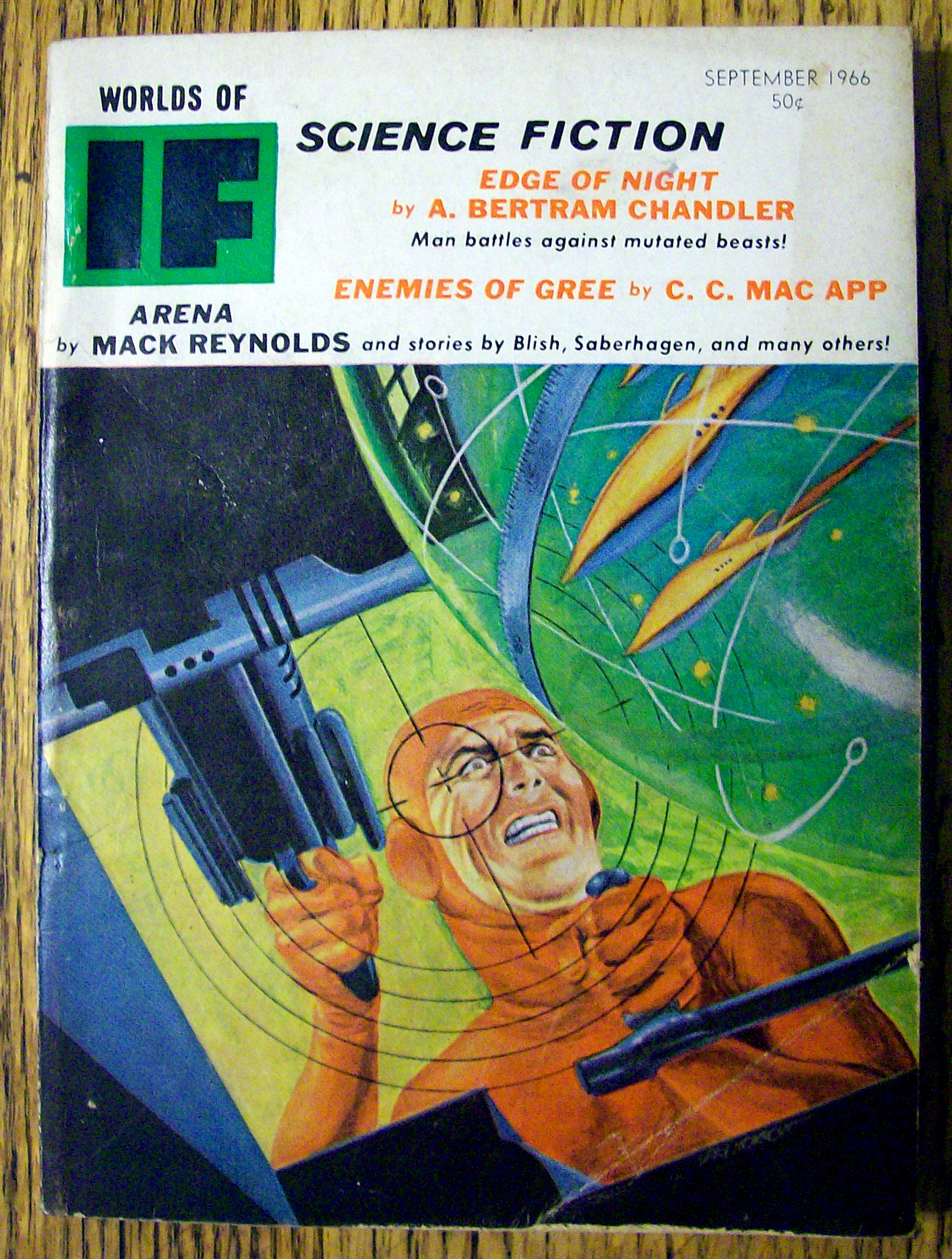 Worlds Of If Magazine September 1966 Edge Of Night