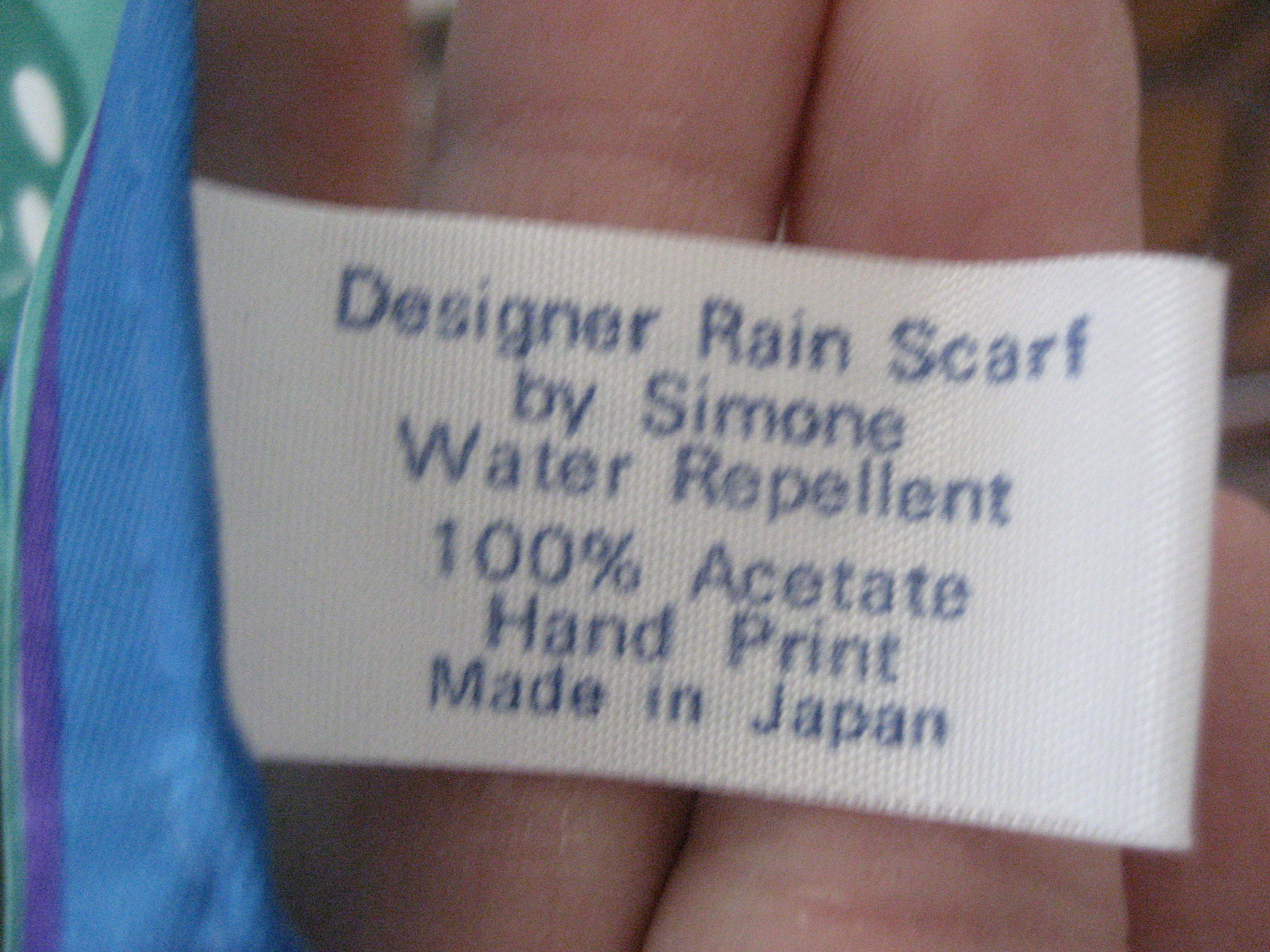 Water Repellent Scarf