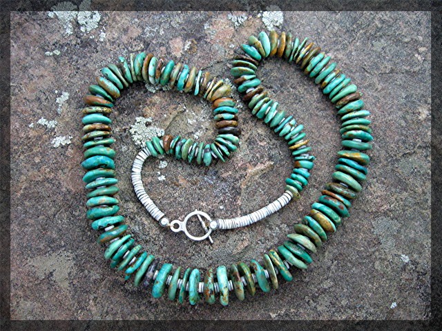 Santo Domingo Turquoise Sterling Silver Necklace