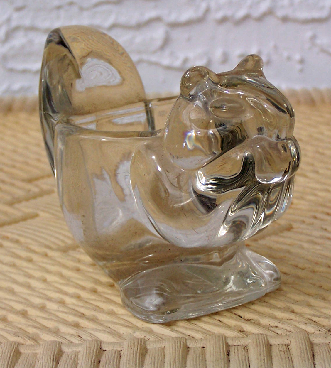 Avon Glass Squirrel Holder