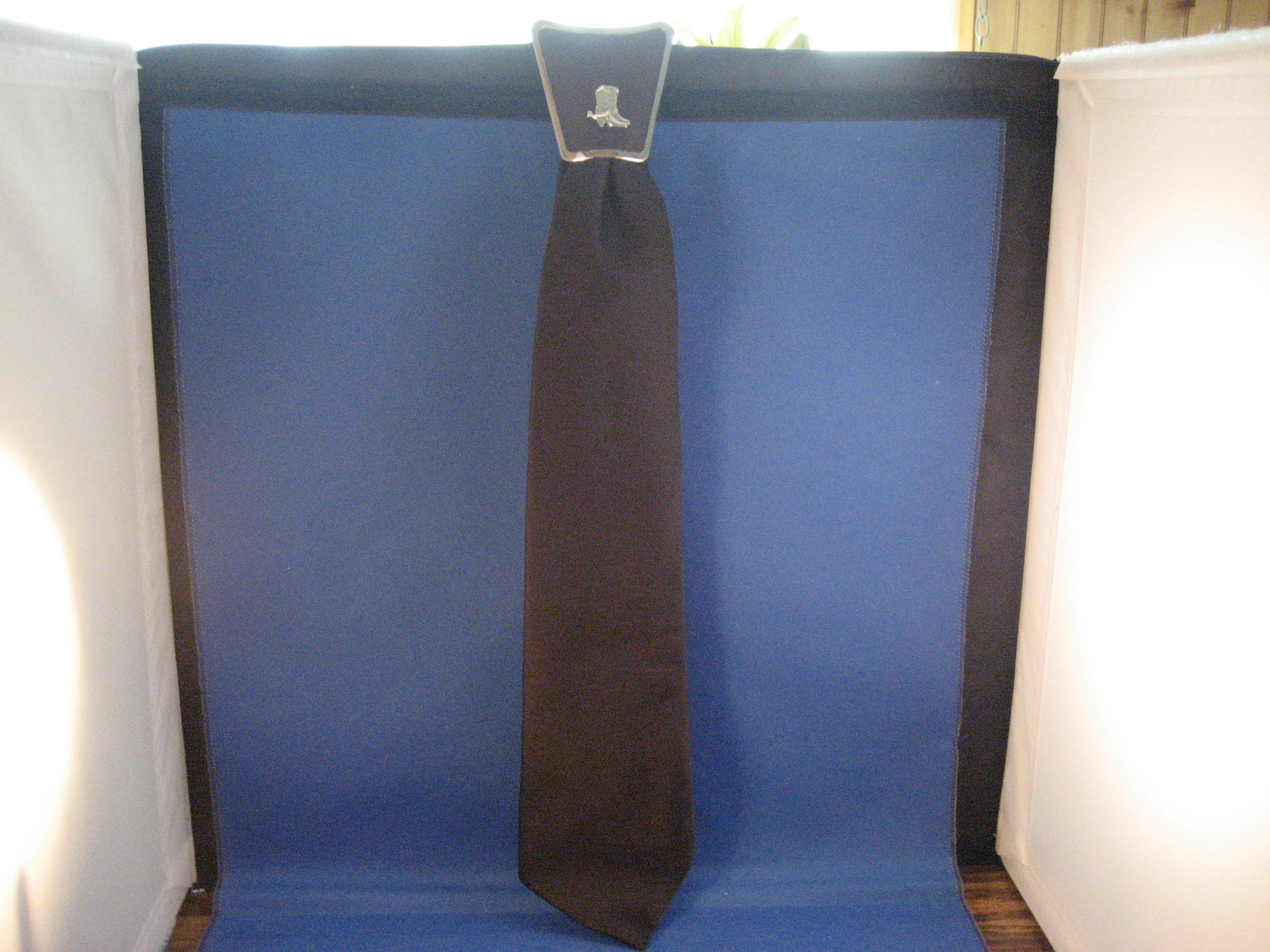 Brown Clip On Western Tie