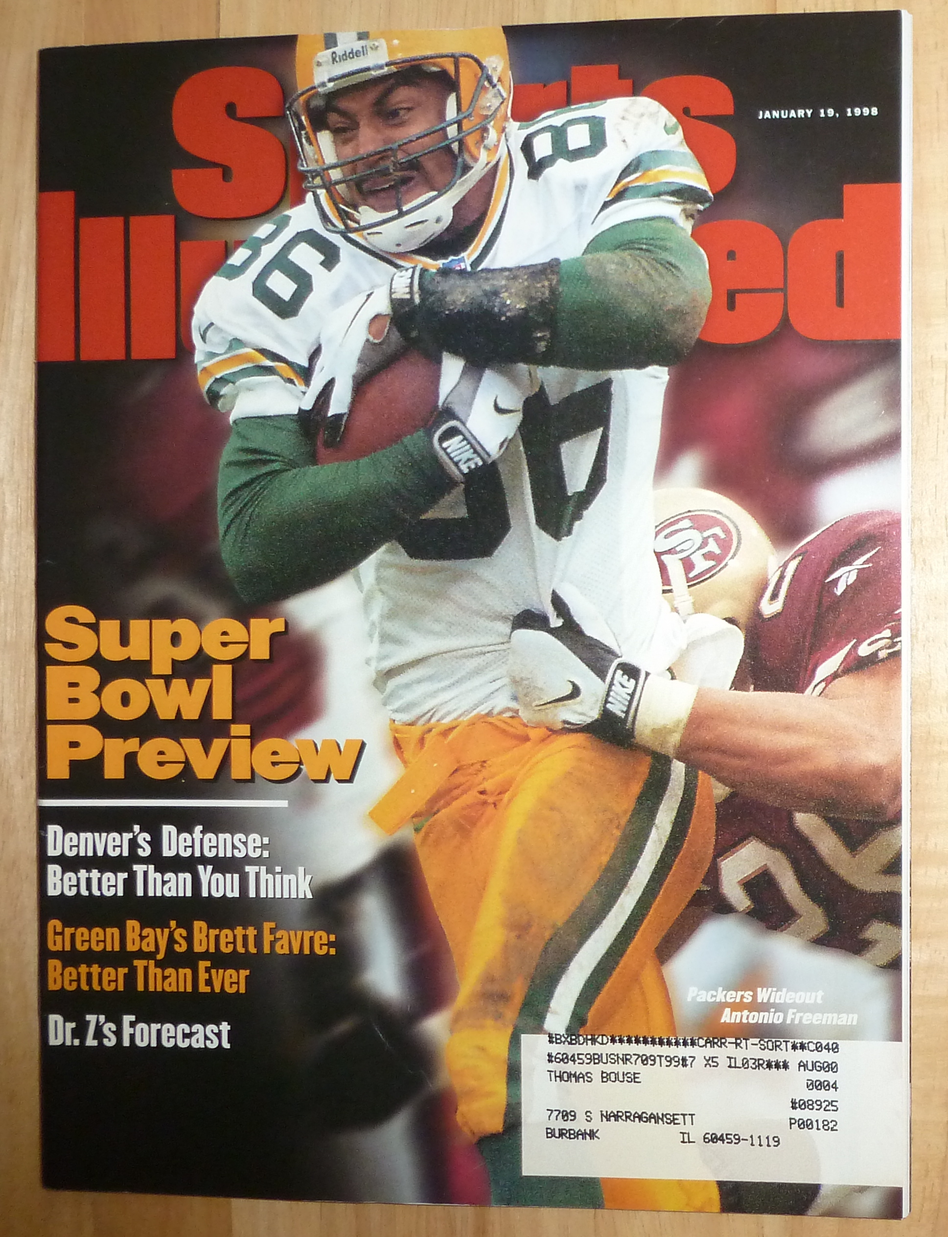 Sports Illustrated Magazine-January 19, 1998-A. Freeman