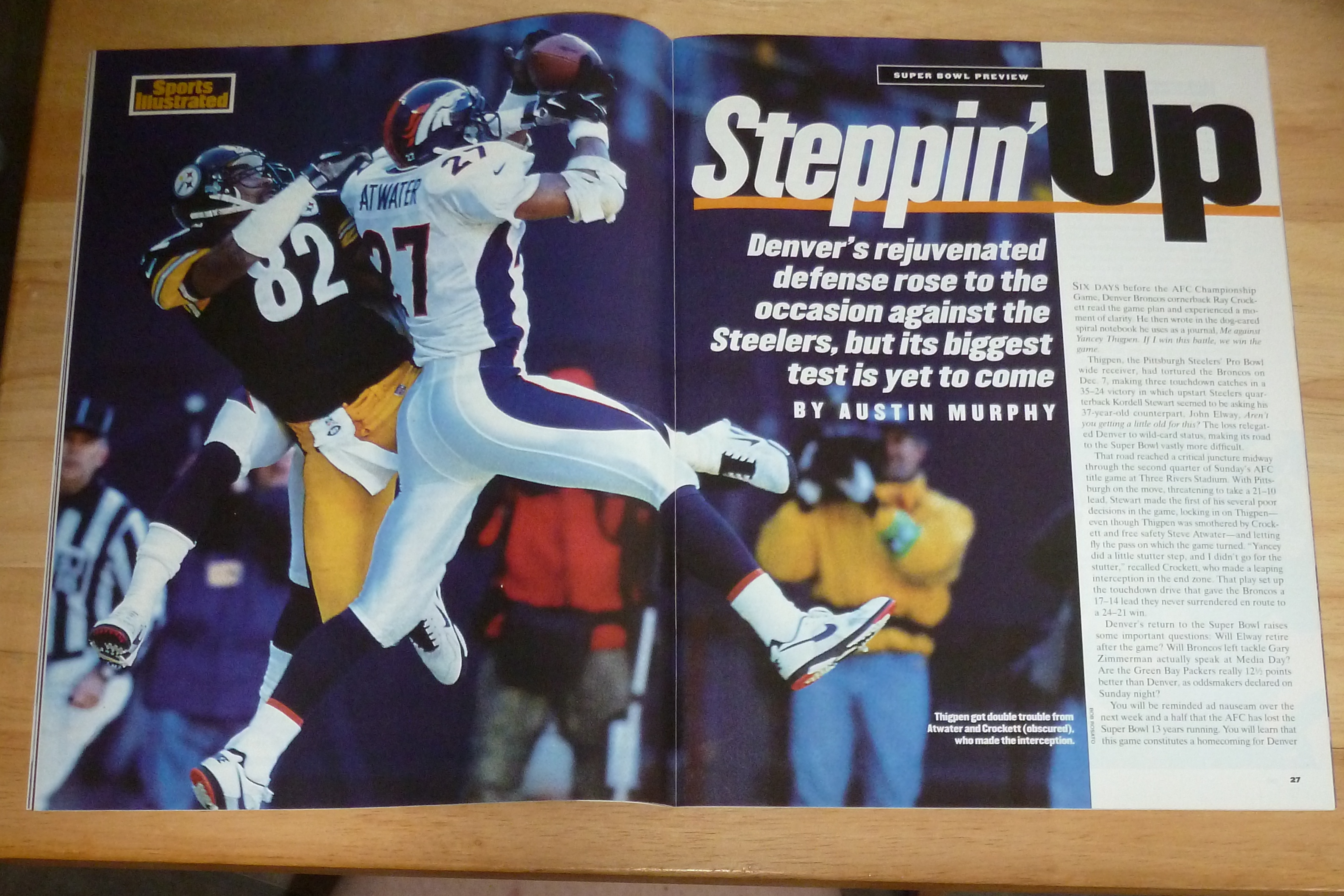 Sports Illustrated Magazine-January 19, 1998-A. Freeman