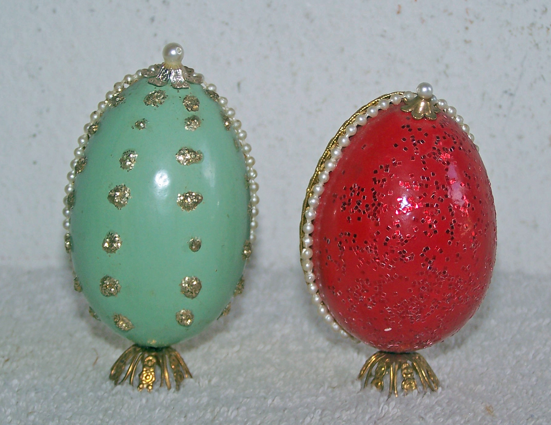 Christmas Figures in Cut Out Decorated Plastic Egg