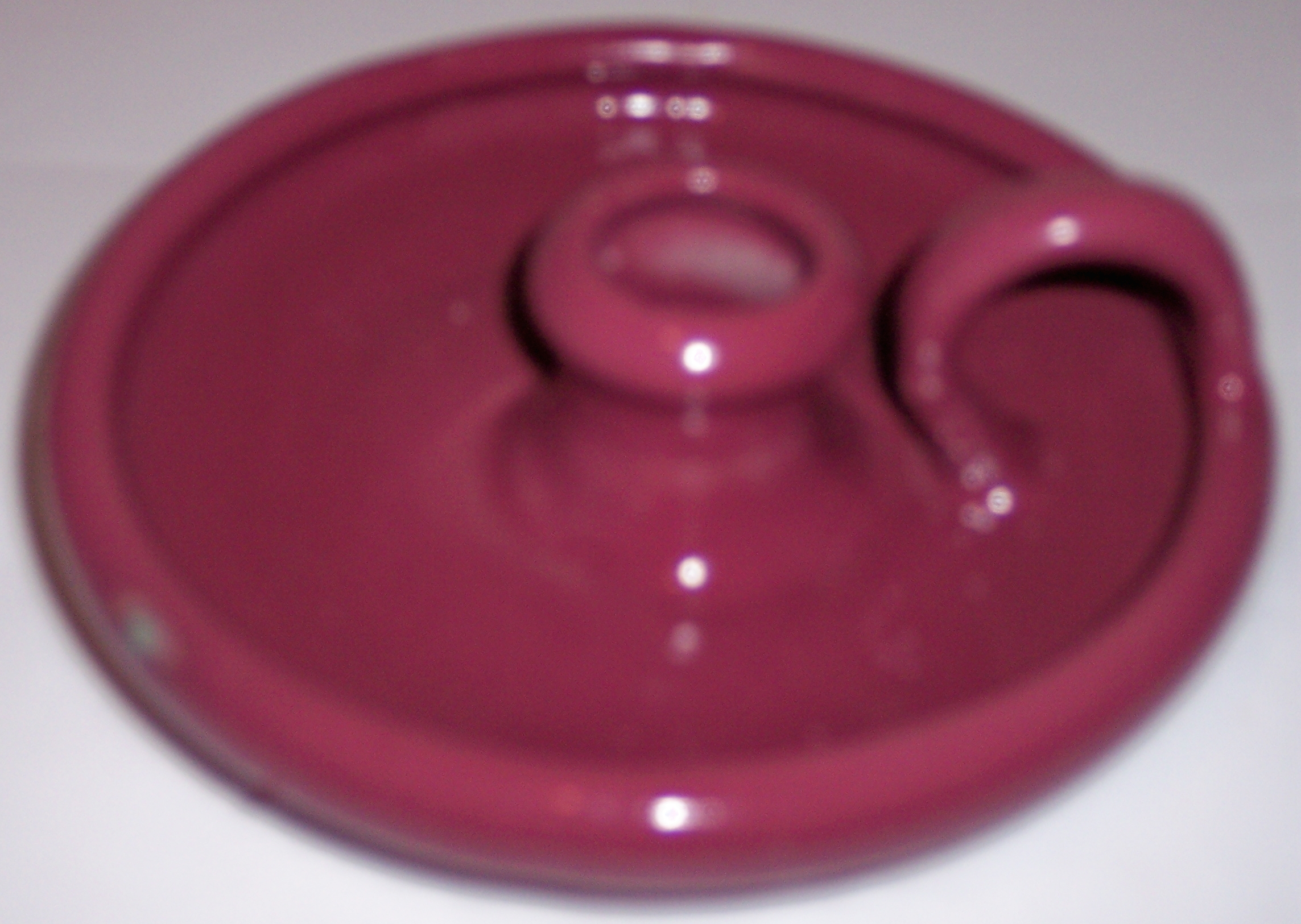 Zanesville Stoneware Pottery Company Rose Chamberstick!