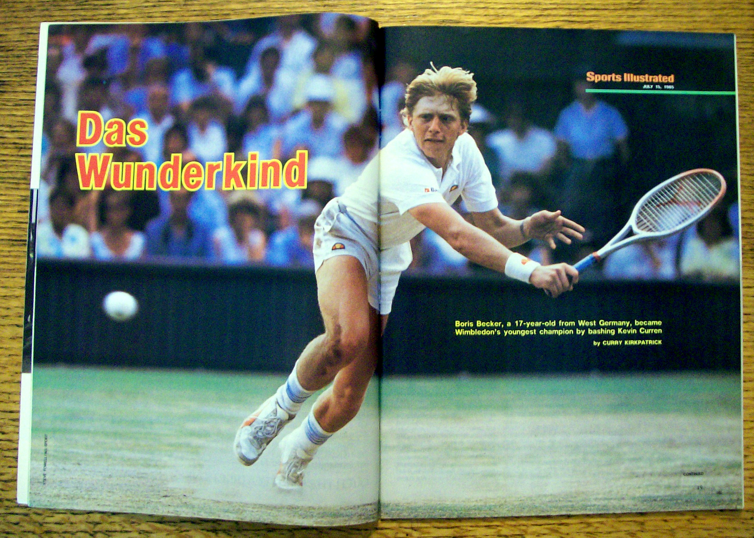 Sports Illustrated Magazine-July 15, 1985-Boris Becker