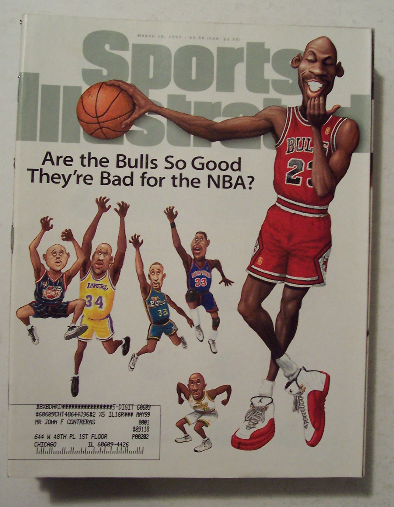 Sports Illustrated Magazine-March 10, 1997-Bulls & NBA