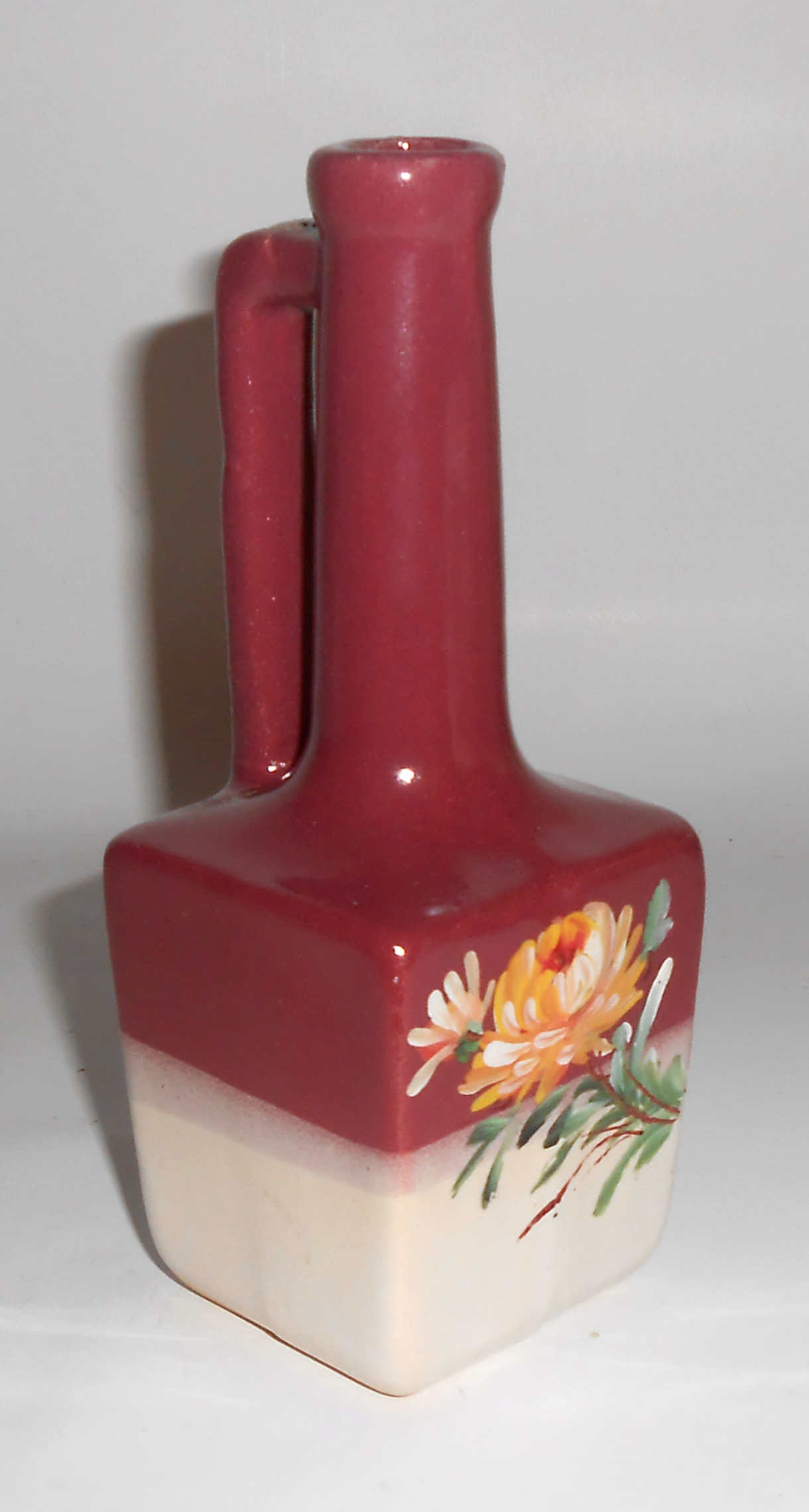 Zanesville Stoneware Pottery Decorated Perfume Bottle M