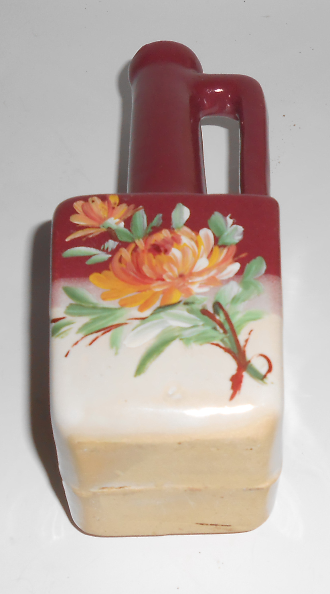 Zanesville Stoneware Pottery Decorated Perfume Bottle M