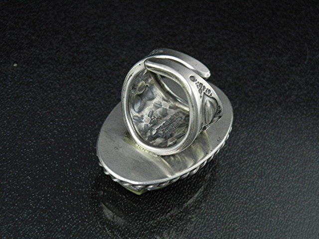 David Troutman Sterling Silver Kingman Turquoise Ring