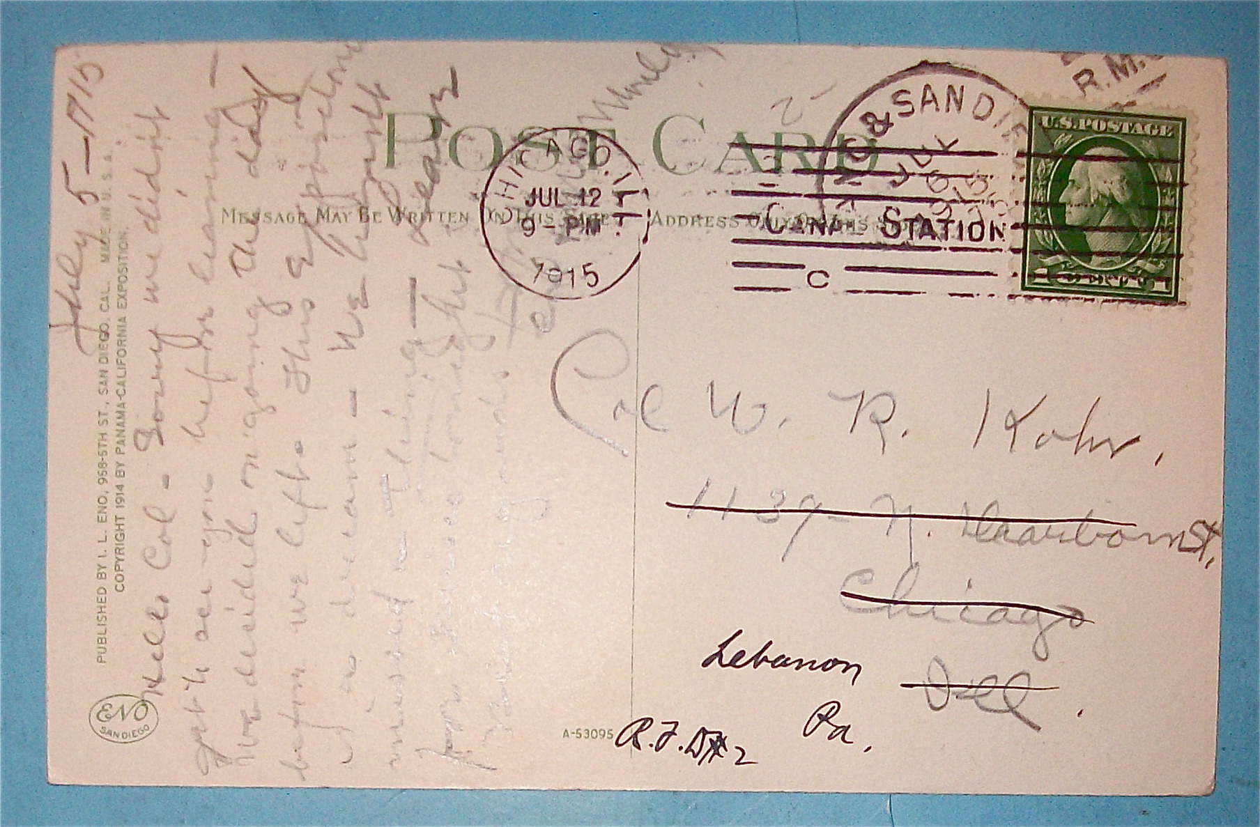 Botanical Building Postcard (Panama California Expo)