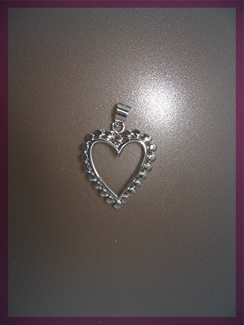 Sterling Silver Heart Pendant or Charm