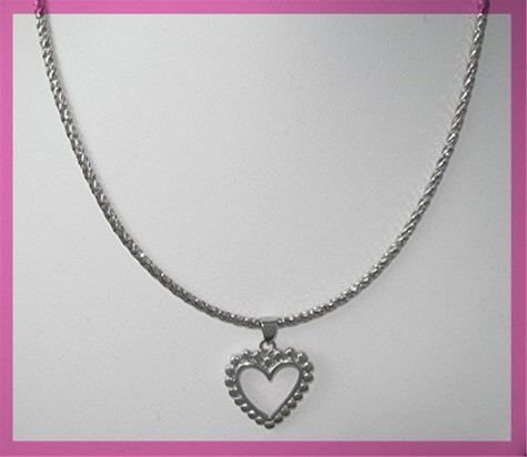 Sterling Silver Heart Pendant or Charm