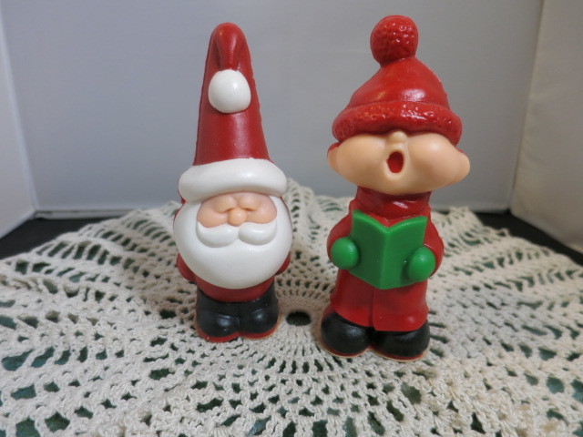 Vintage Wizard Decorative Air Freshener Santa 1984 Caroler 1983