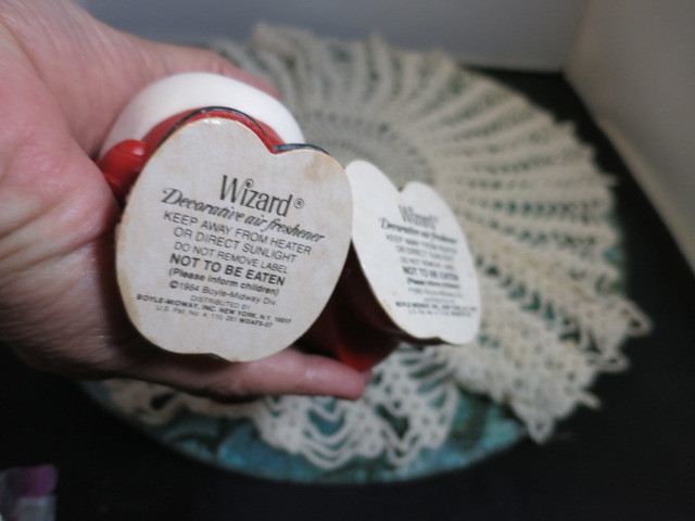 Vintage Wizard Decorative Air Freshener Santa 1984 Caroler 1983
