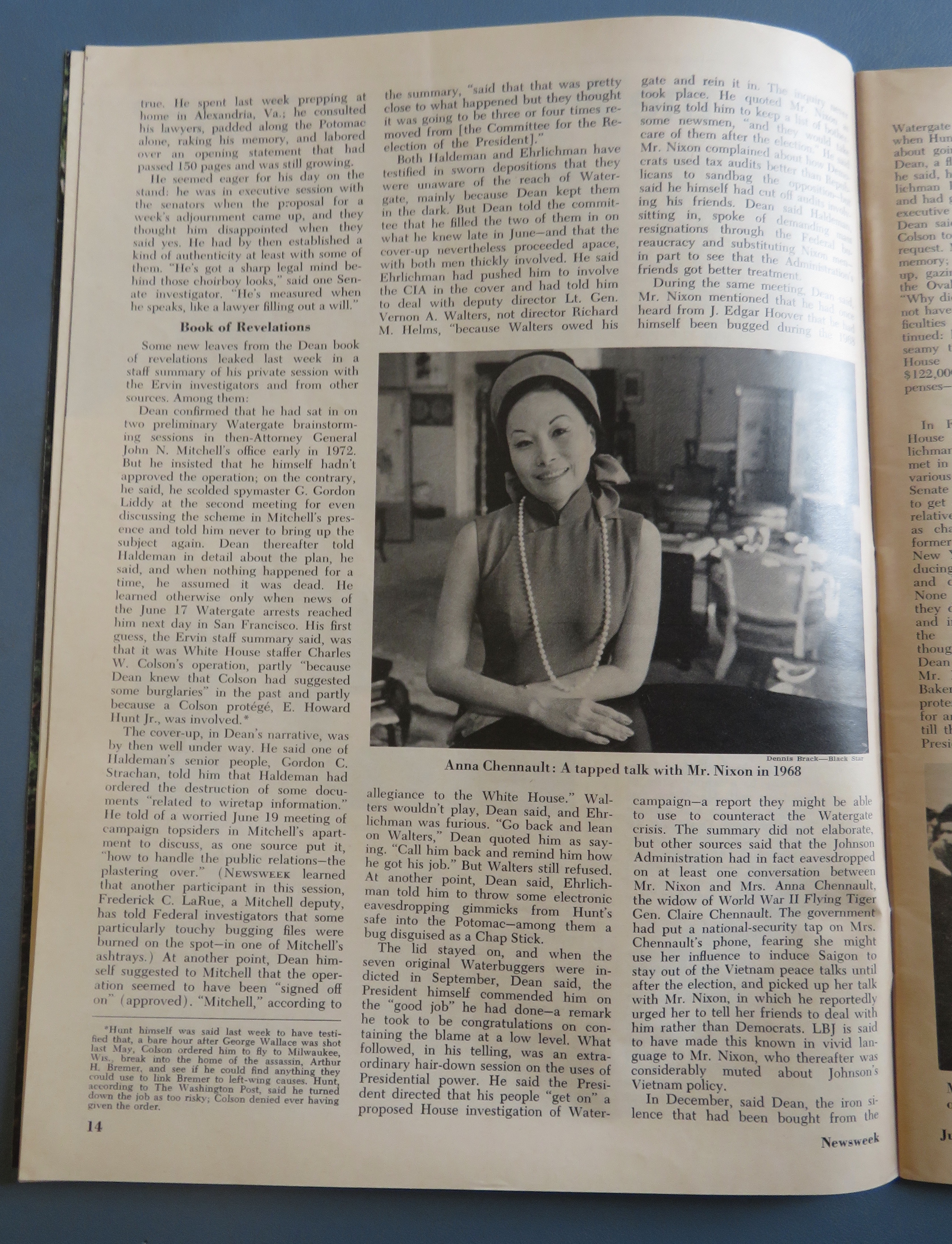Newsweek Magazine July 2, 1973 John Dean: The Accuser