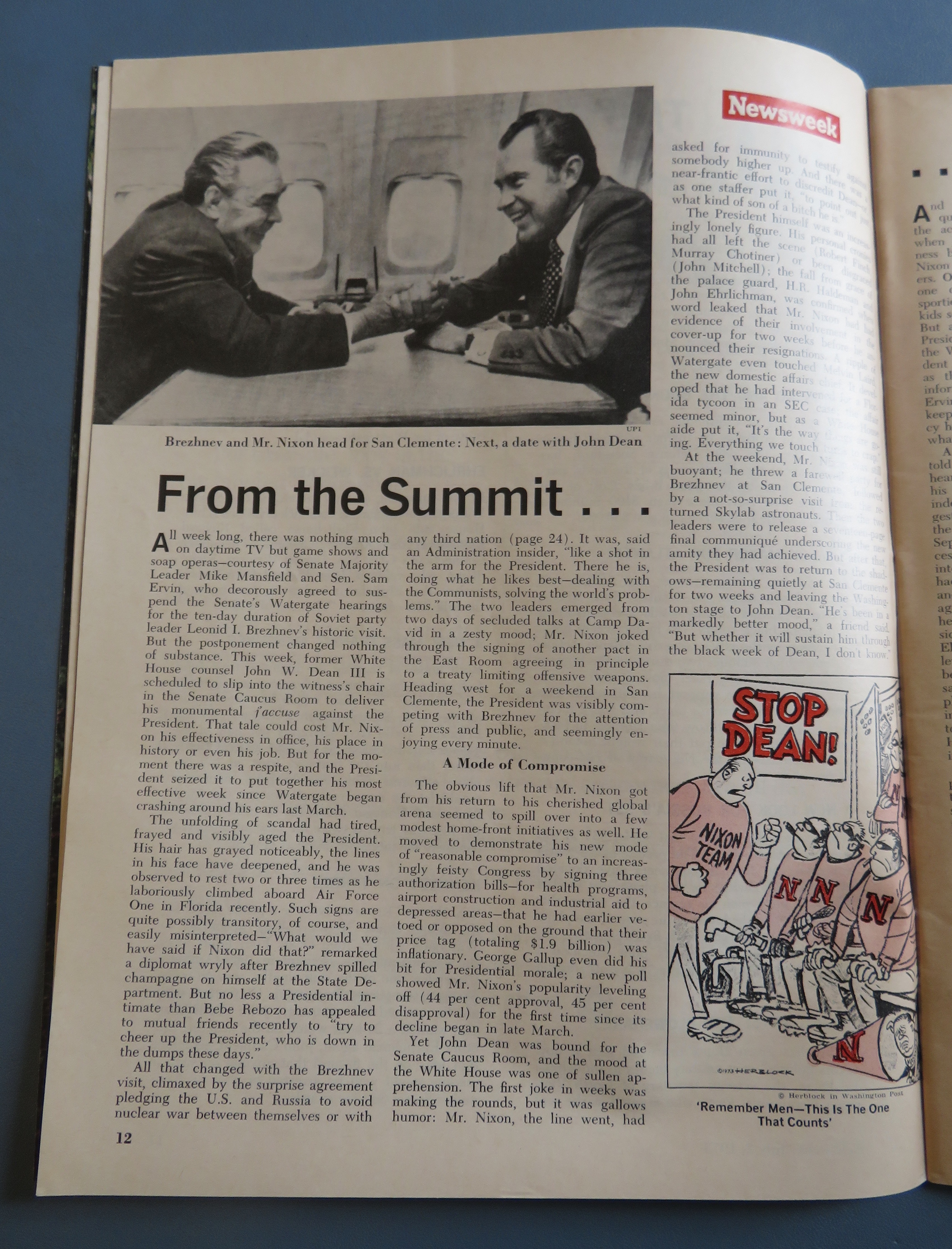 Newsweek Magazine July 2, 1973 John Dean: The Accuser