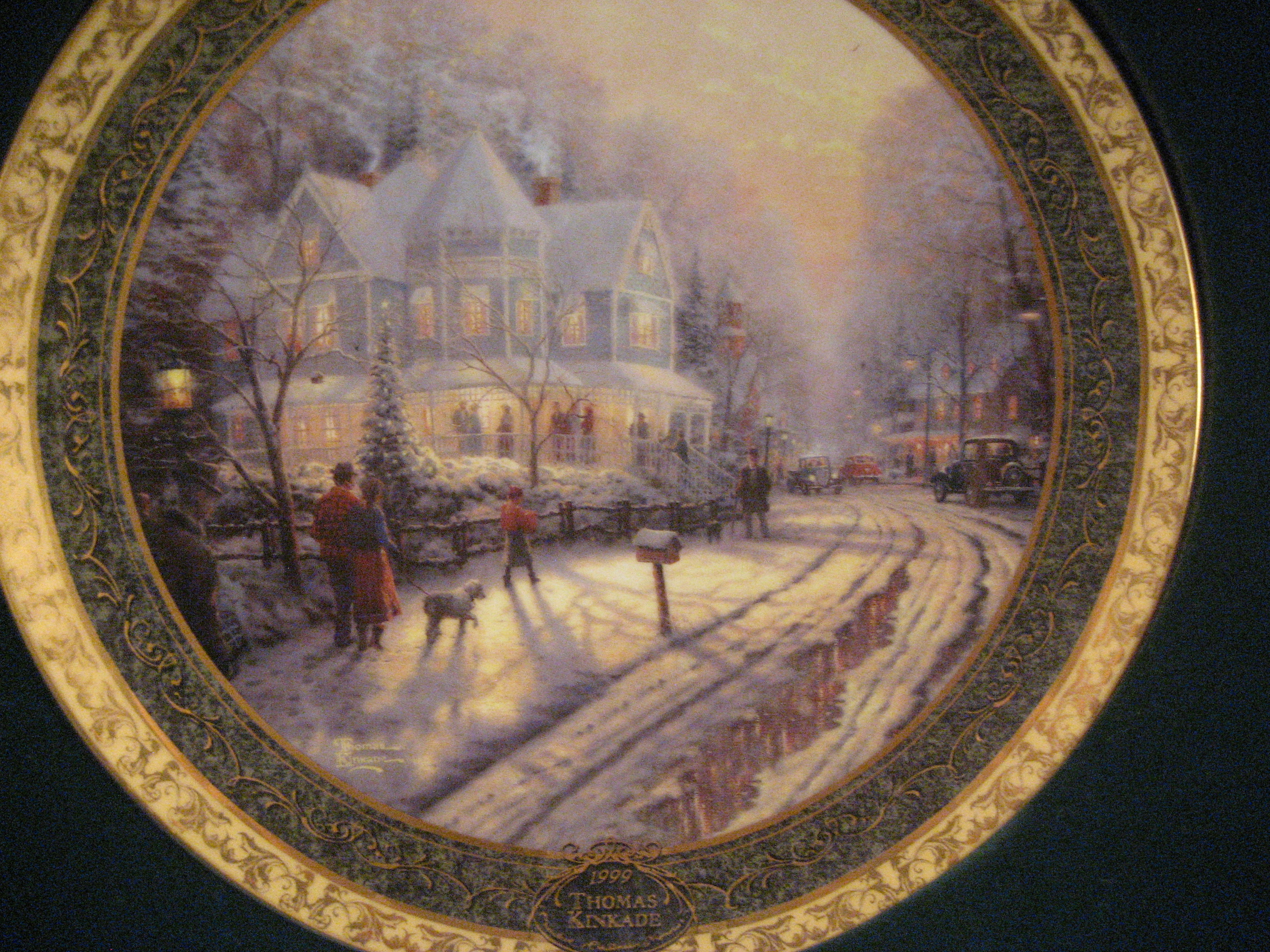 The Holiday Gathering by Thomas Kinkade Plate