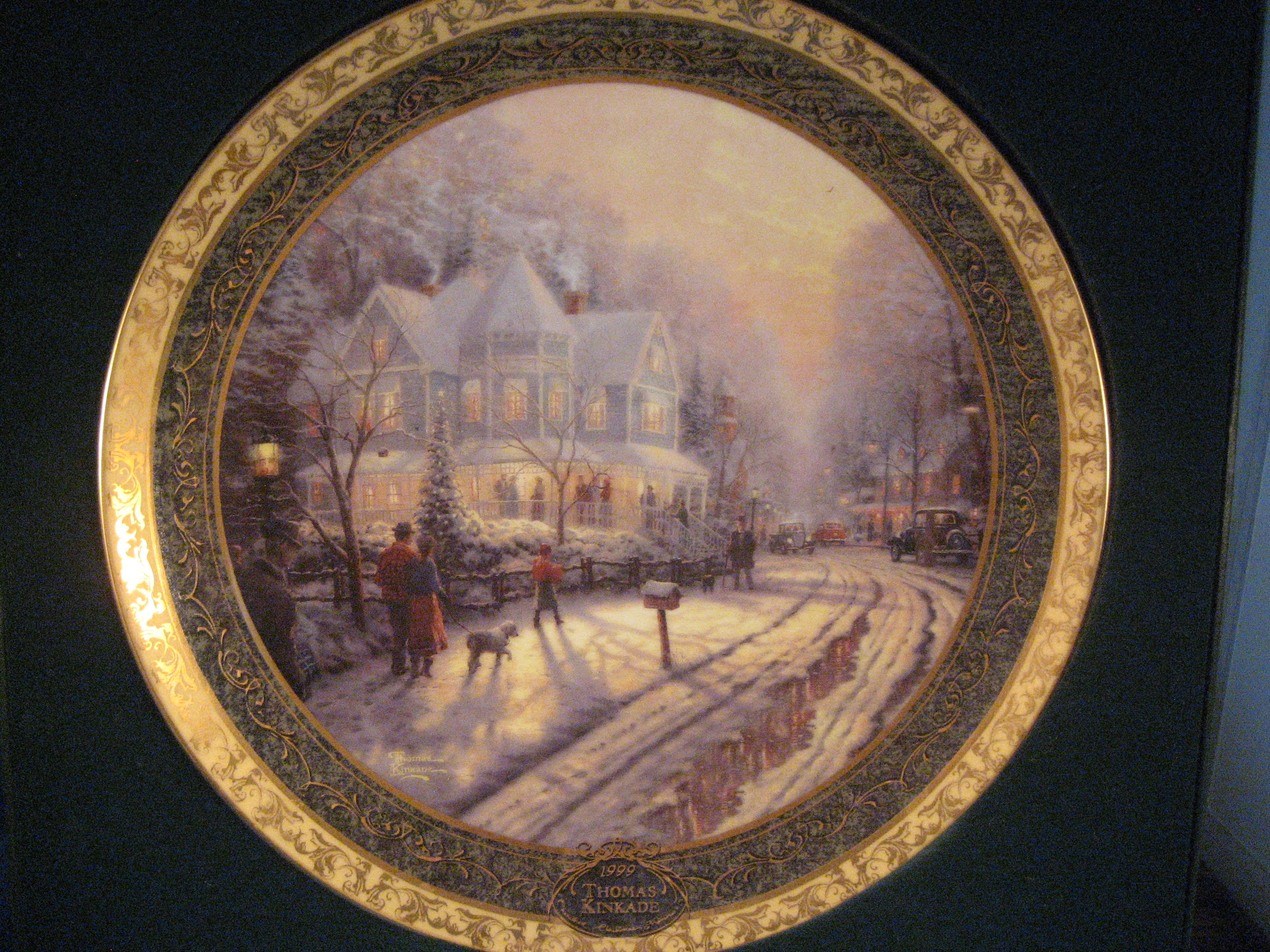The Holiday Gathering by Thomas Kinkade Plate