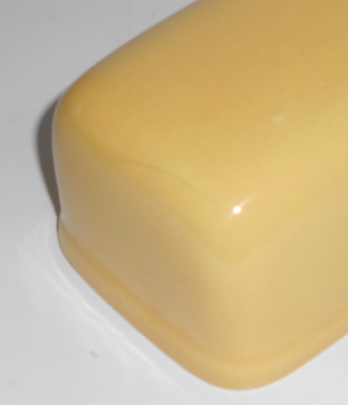 VINTAGE Bauer Pottery La Linda Yellow Butter Dish w/Lid