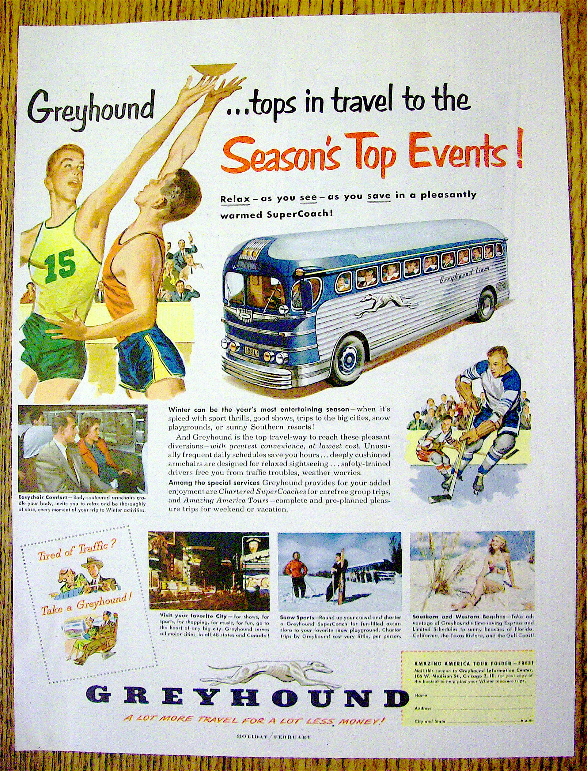 1951 Greyhound with Season's Top Events