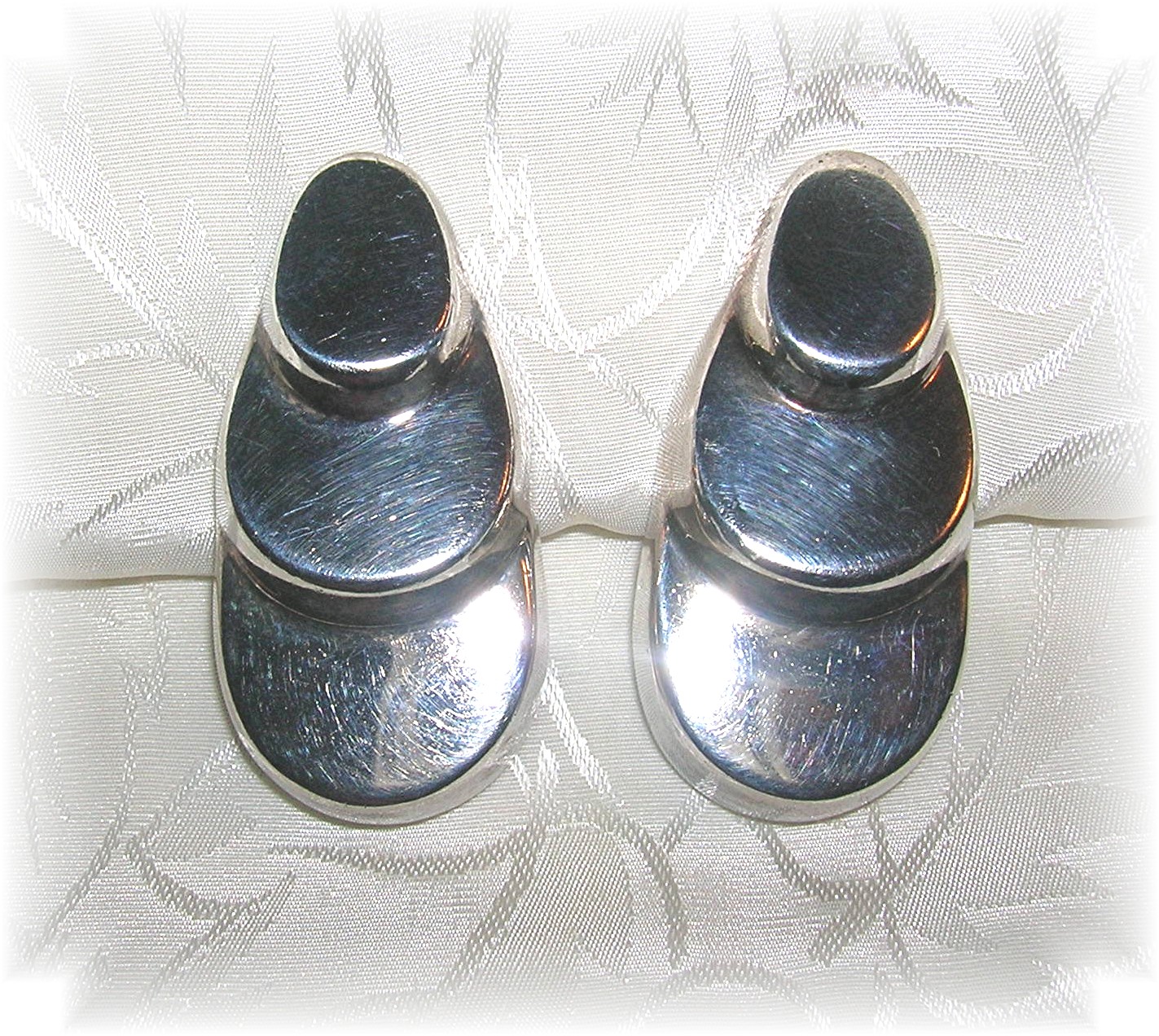 Zina Beverly Hills Sterling Silver Clip Earrings