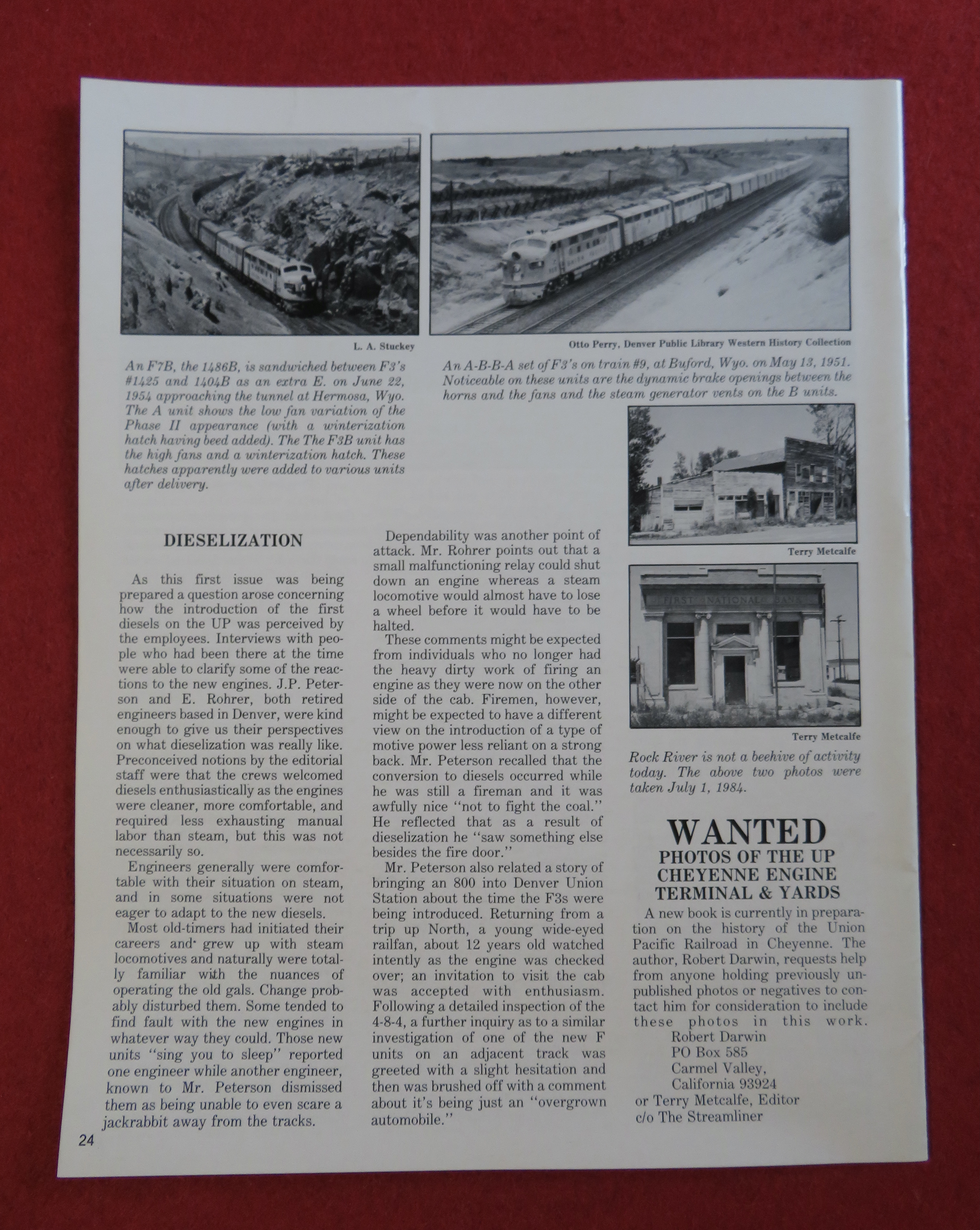 The Streamliner Magazine January 1985