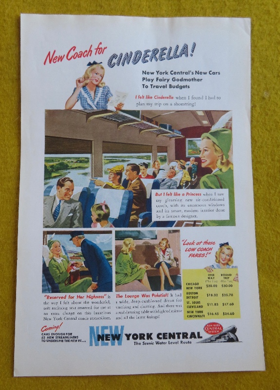 1946 New York Central With New Coach For Cinderella