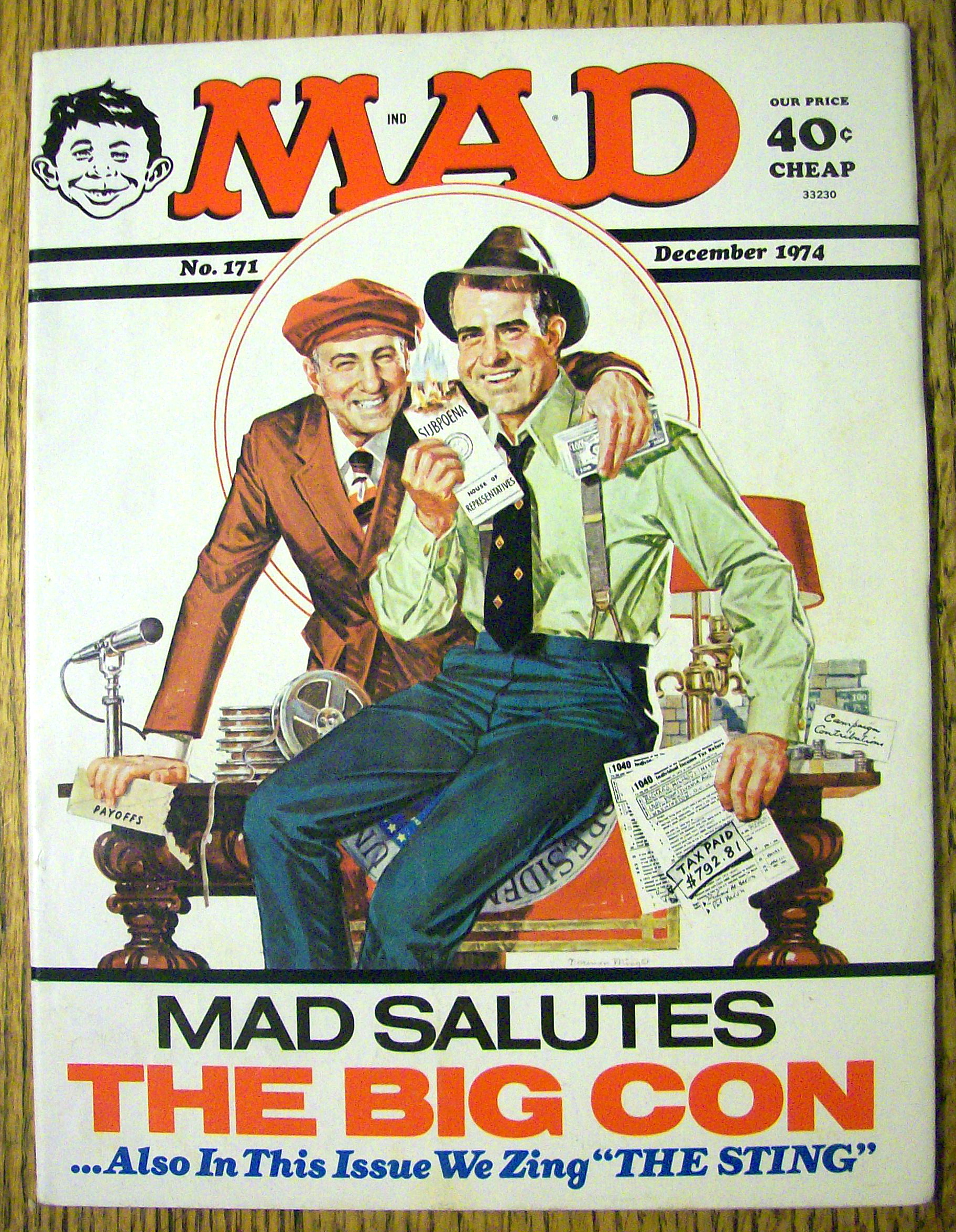 Mad Magazine #171 December 1974 The Big Con