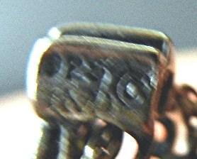 Bracelet Sterling Silver 9 Slides Vintage Signed M