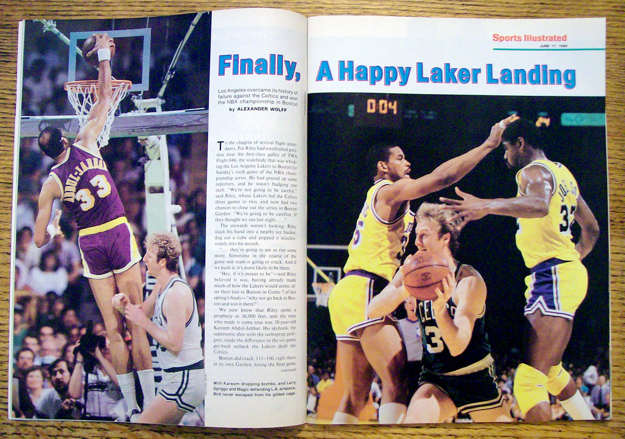 Sports Illustrated Magazine-June 17,1985-Kareem