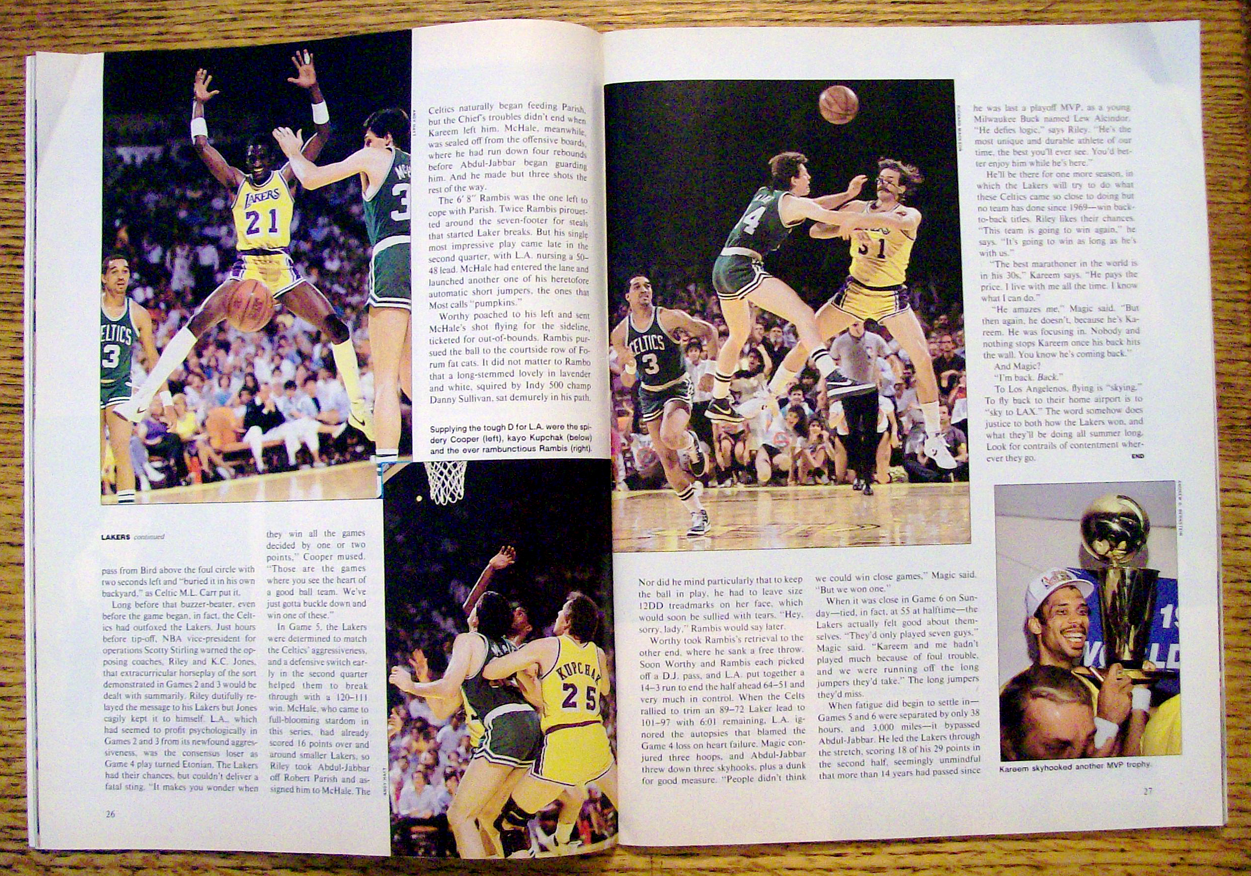Sports Illustrated Magazine-June 17,1985-Kareem