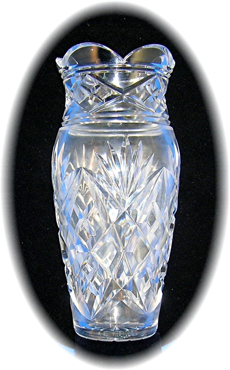 Cut Glass Vase.....