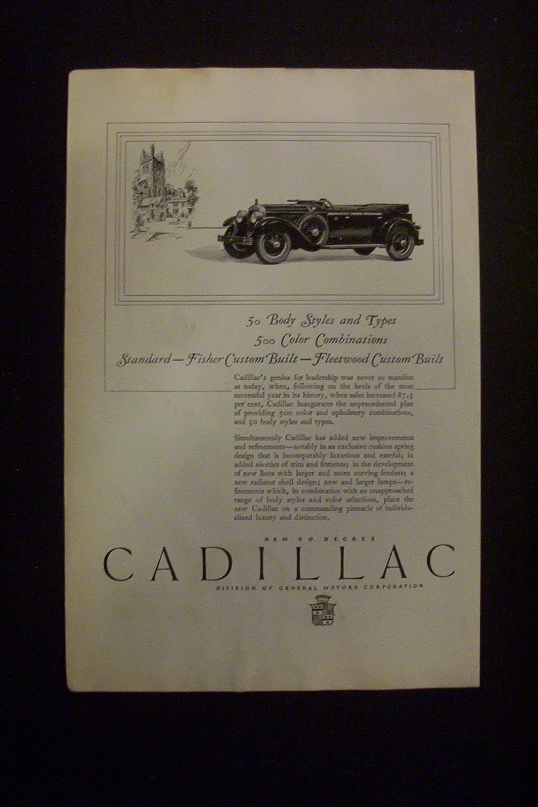 1926 Dual Ad: Cadillac & Hamilton Watch